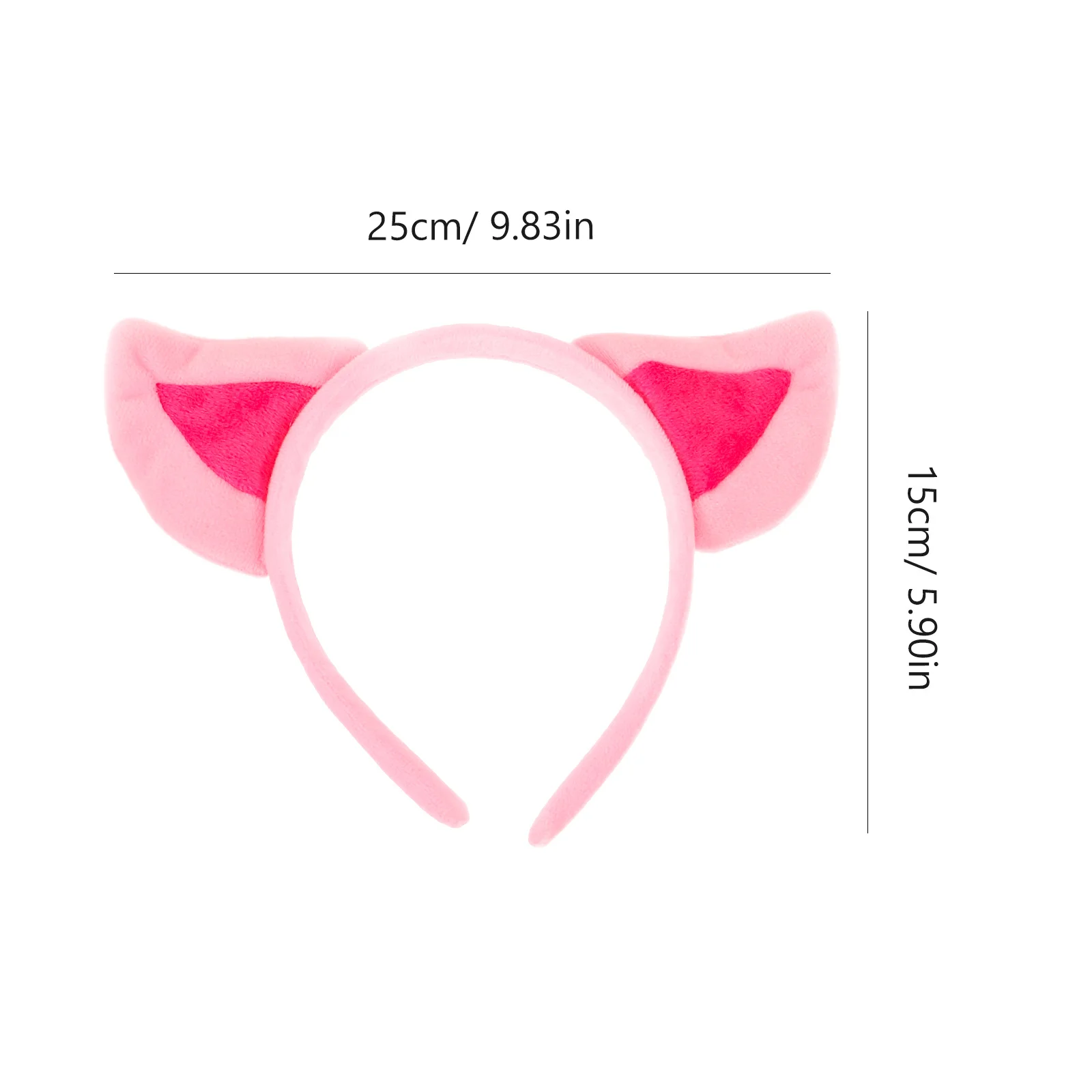 1Set Cute Pig Headband Nose Tail Bowtie Costume Cartoon Pig Props Easy Wear Kids Party Performance Cosplay Kids Animal Costume