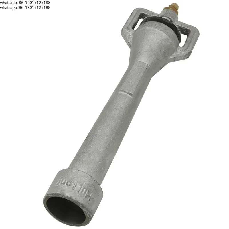Gas forge burner kit venturi burner head casting iron with brass pipe for melting furnace burner
