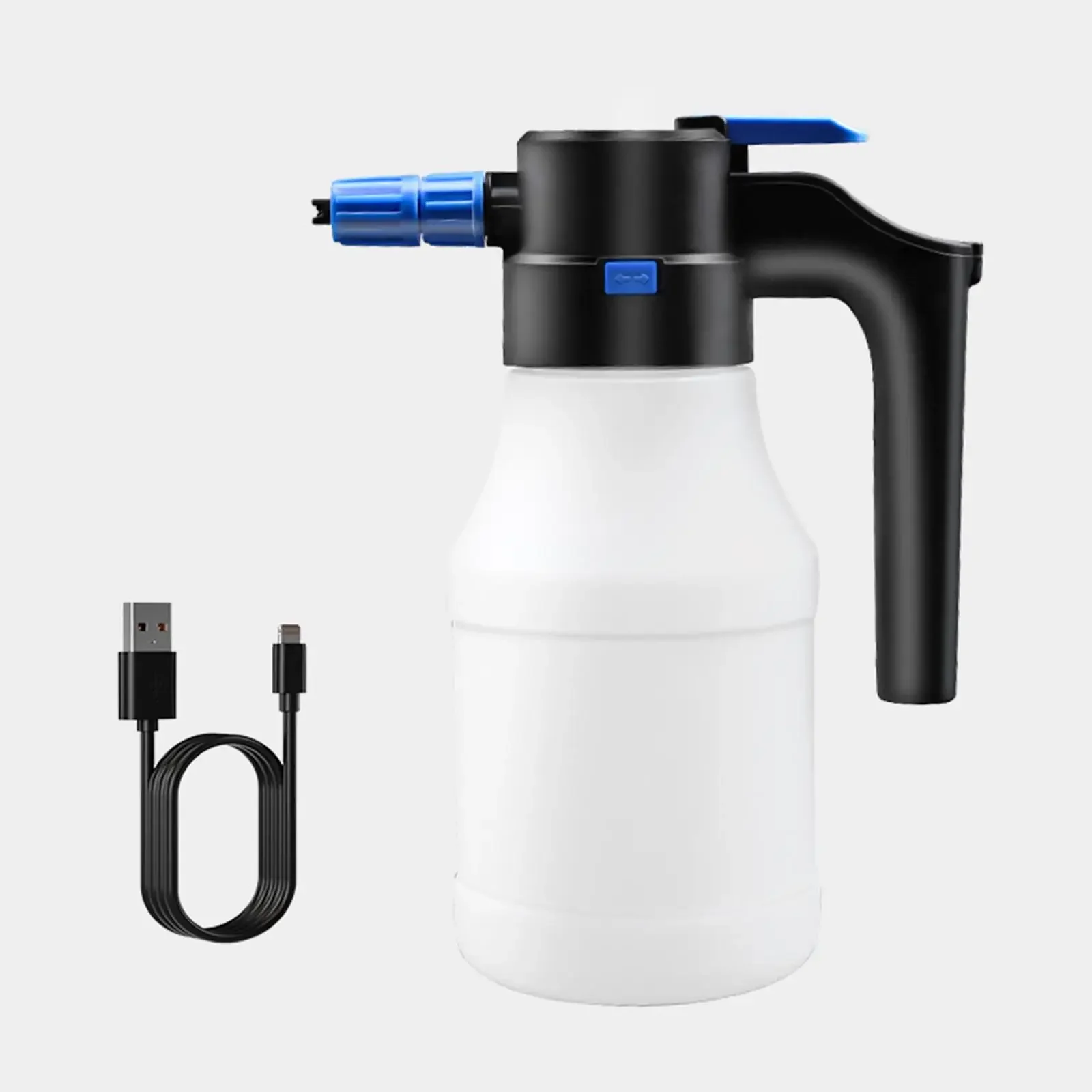 Elektryczny spryskiwacz do piany, szmatka do czyszczenia, elektryczna butelka z rozpylaczem do nawożenia, podlewania roślin, sprzątania domu, ogrodnictwa, mycia samochodu.