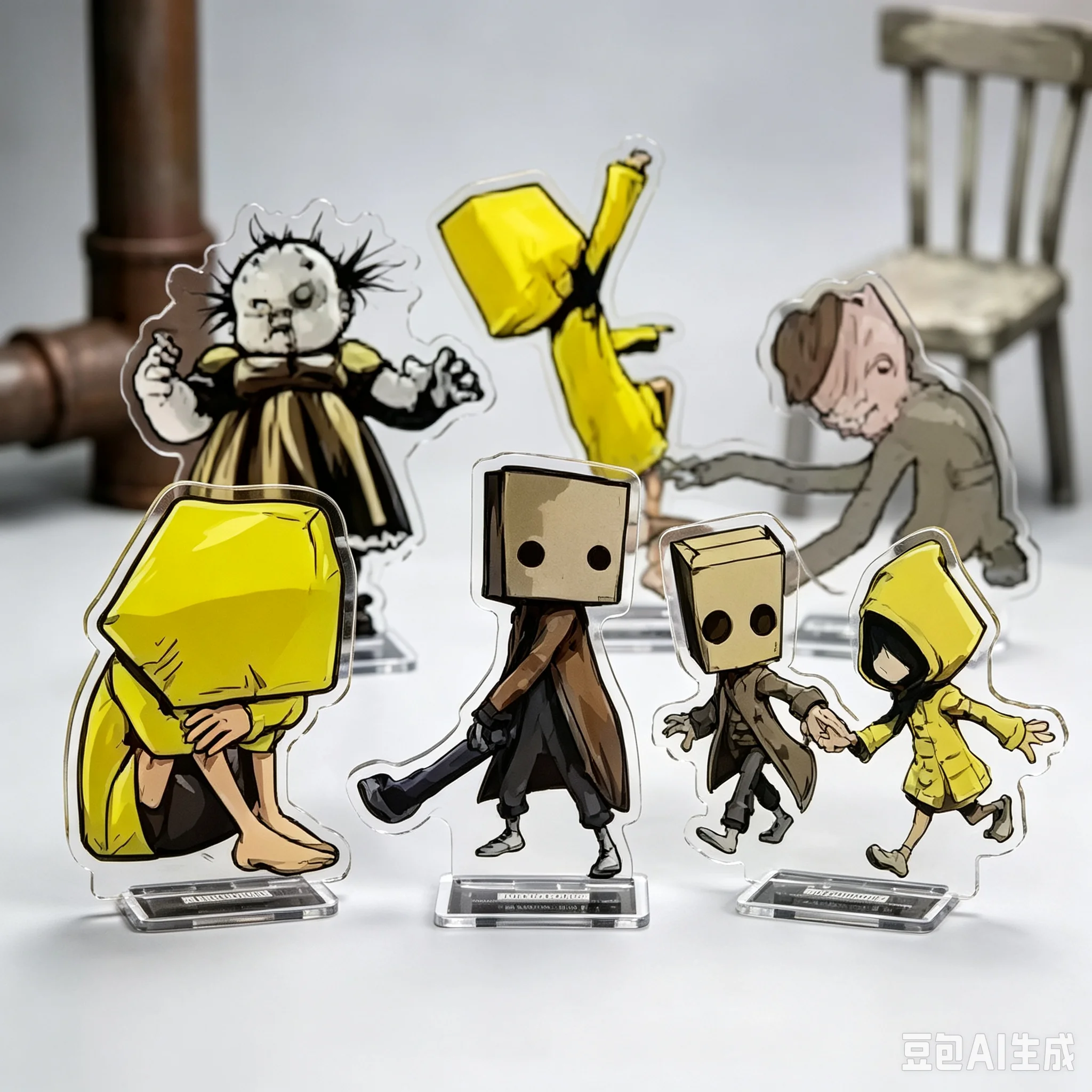 Hot Sell Acrylic Stand Model 15CM Anime Little Nightmares Model Action Figure Peripheral Collection Decorations Gifts Keychain