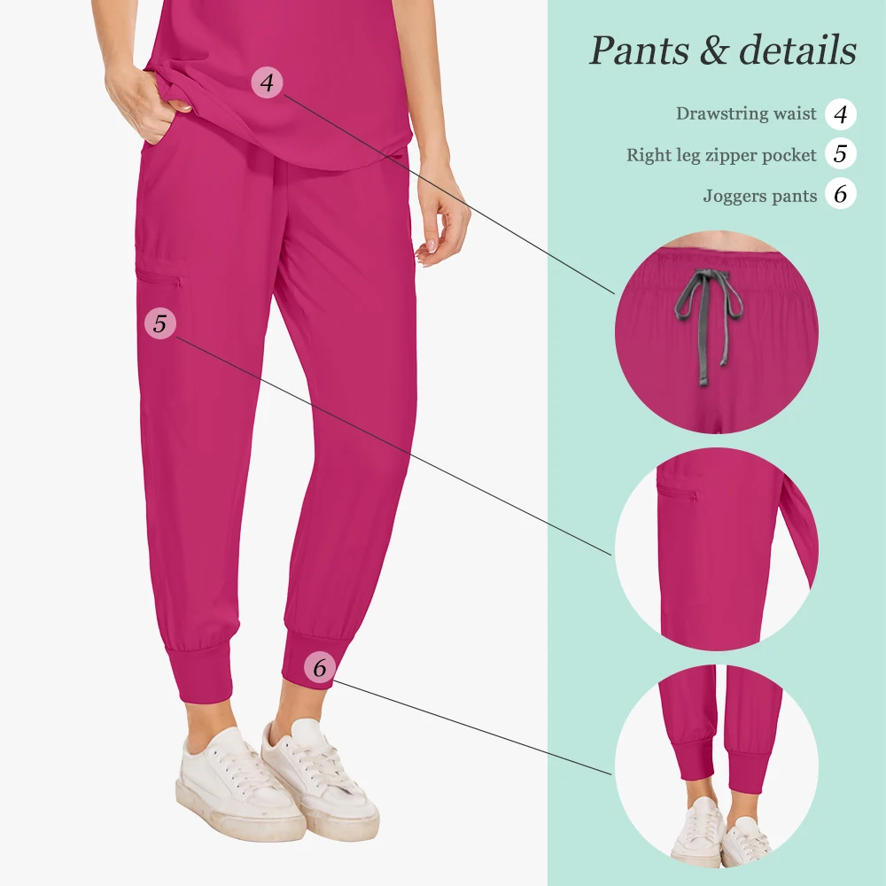 المبيعات الساخنة فرك مجموعات عيادة الأسنان الرعاية الصحية عمال لينة تنفس الزي الطبي التمريض الملابس النساء مرونة ممرضة مجموعة