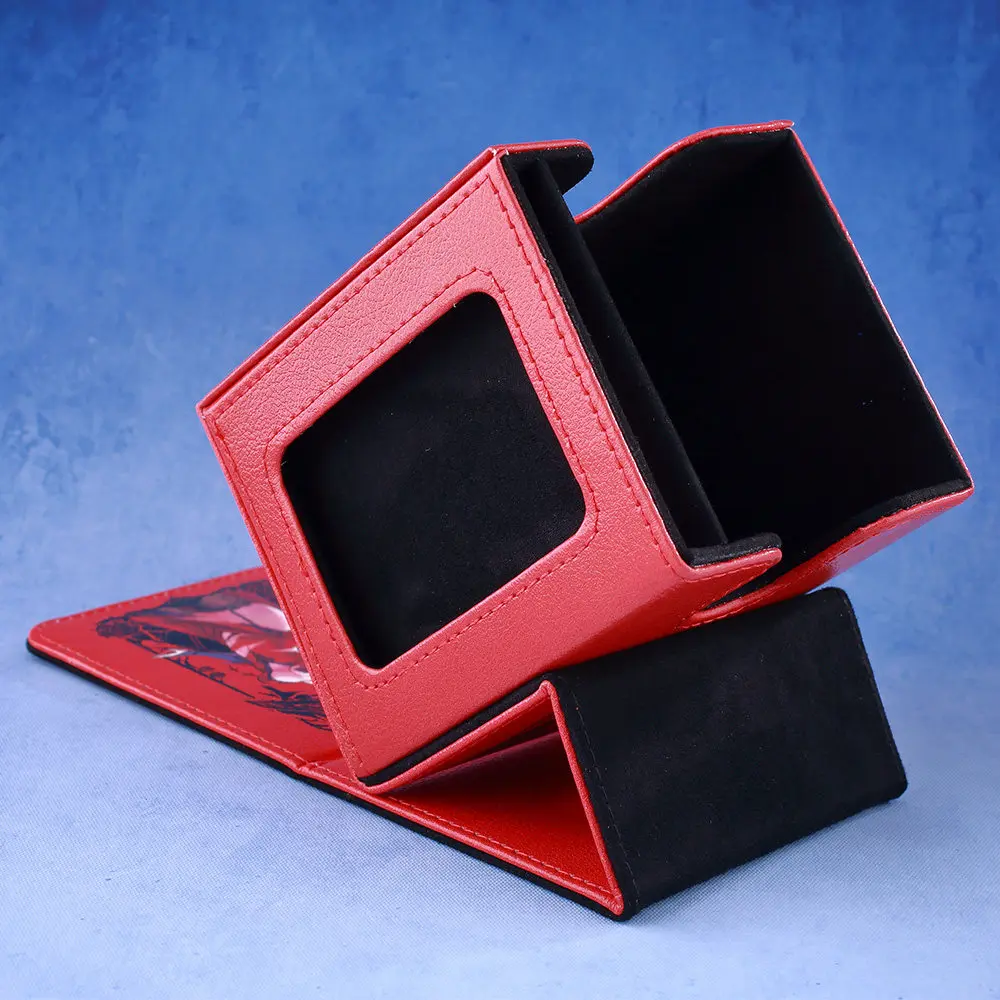 遊戯王！ ローズドラゴン イザヨイ アキ ダークマジシャンズ DIY 大容量 レザーカードボックス アニメゲームコレクションカード収納ボックス