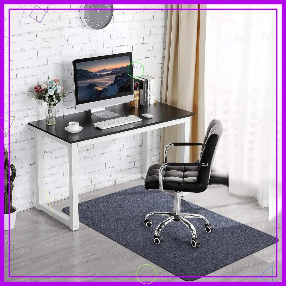 

55x35 Office Chair Mat for Hardwood Tile Floor, Anti-Slip Gaming Rolling Desk Protector Dark Gray