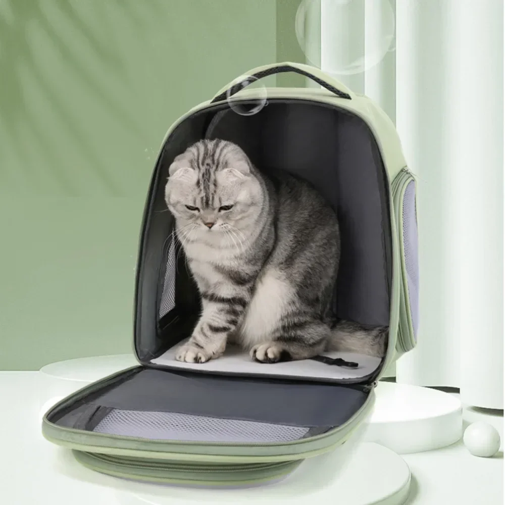 

For Large Capacity Backpack Portable Cat Bag For Pets Comfortable Breathable Portable