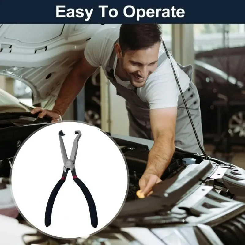 

QIANBAI Electrical Disconnect Pliers Curved Shape Fuel Line Pliers Automotive Electrical Plug-Connector Disconnect Repair Tools