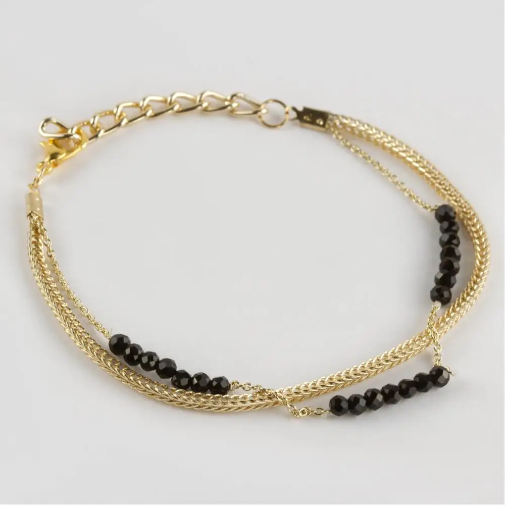 Dual Crystal Chain Bracelet