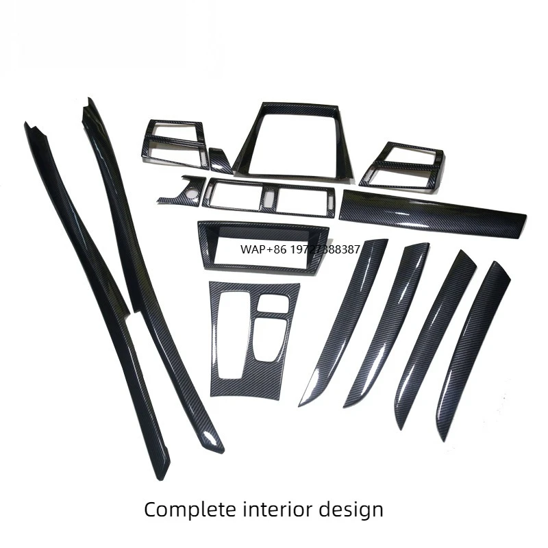 High Quality Carbon Fiber Water Transfer Printing Car Interior Interior Sticker Decoration Anti Scratch Kit for X6 E71