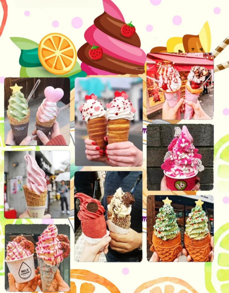 220v Single Flavor Small Machines for Home Cones Professional Automatic Commercial Most Popular Soft Ice Cream Machine