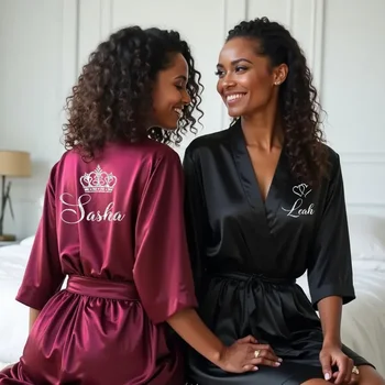 Robe de demoiselle d'honneur personnalisée devant et dos, Ro...