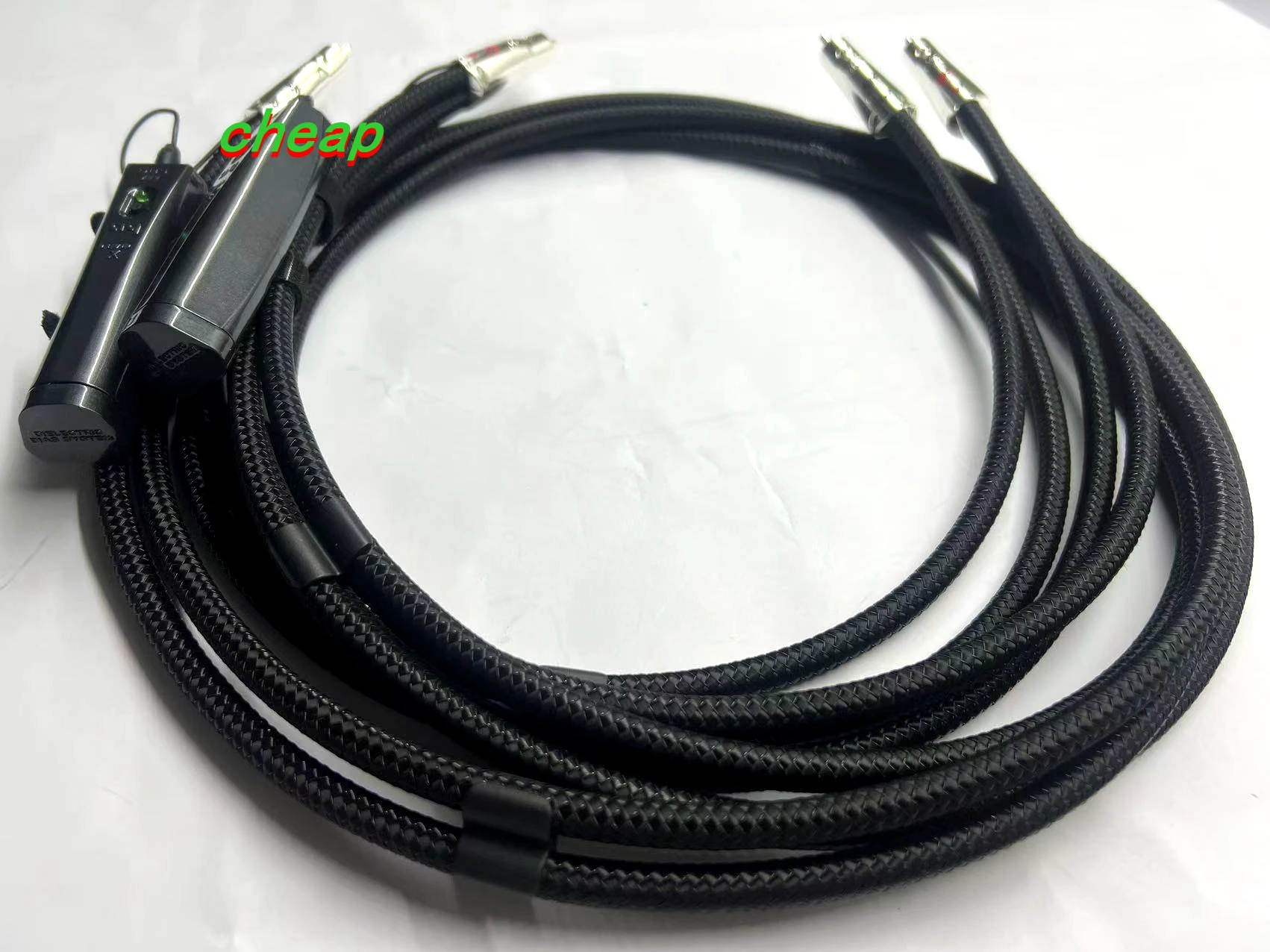 Pair Hi-End Audiophile Dragon RCA Cable PSS Pure Silver HiFi Audio Interconnect Line with Noise-Dissipation System