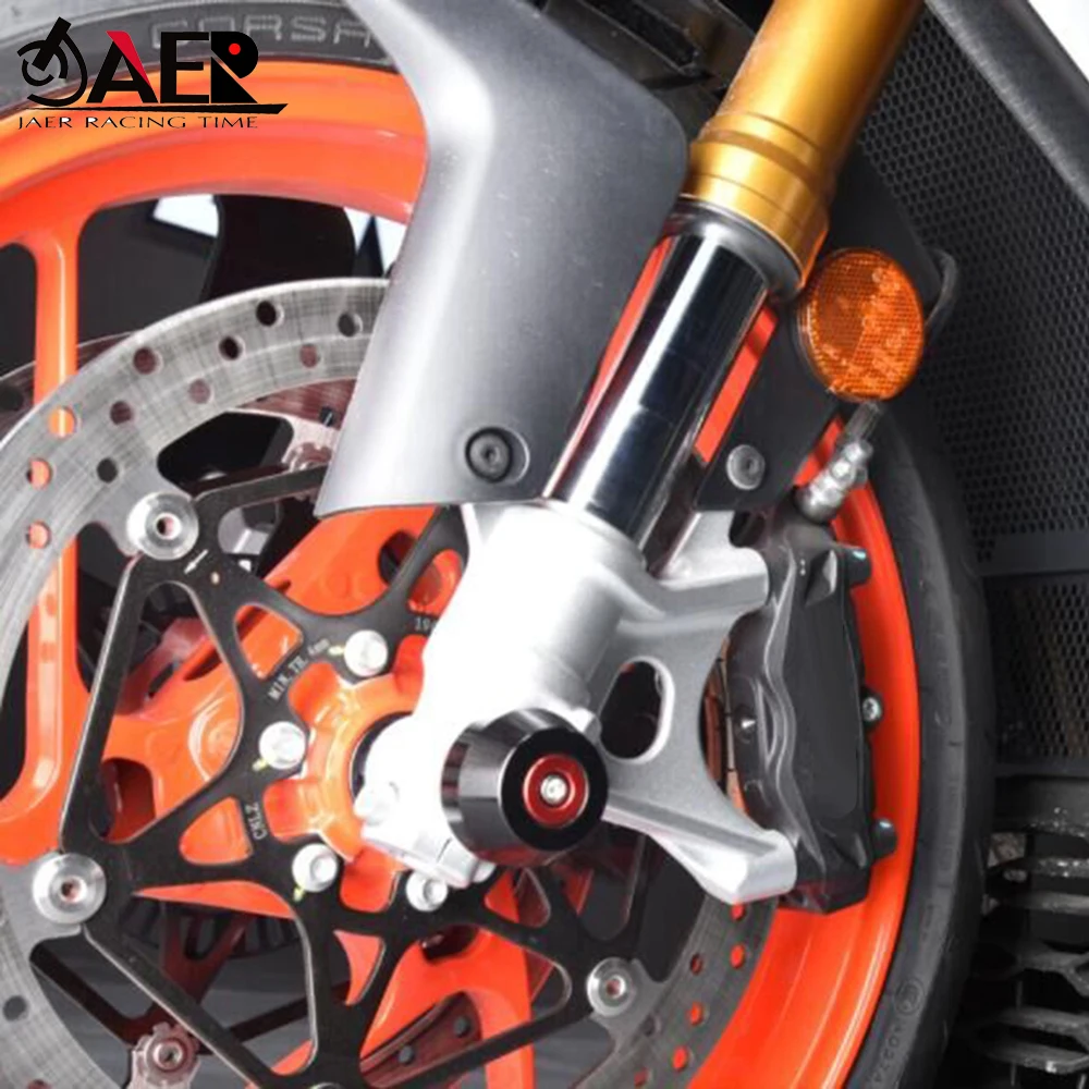 Front Rear Axle Fork Wheel Protector Crash Sliders for Aprilia RS660 2020 2021 2022 CNC Aluminum 6061 Anodized with 3D POM