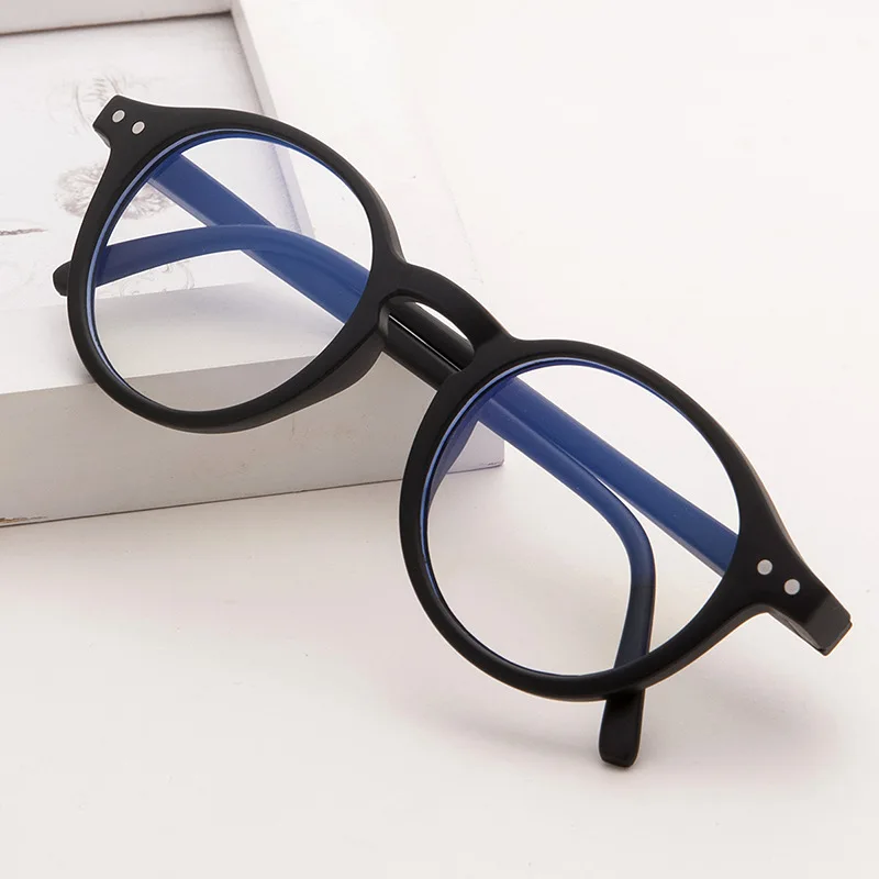 Fashion Kids Anti-blue Light Glasses Vintage Round Frame Boys Girls Computer Glasses Protection Eyeglasses Plain Glasses