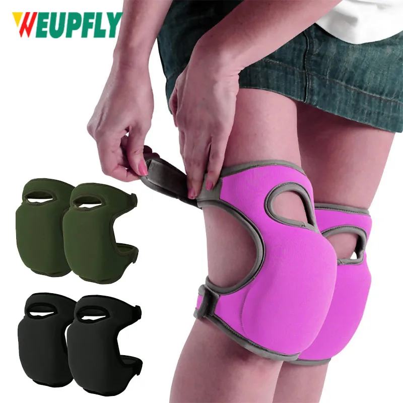 1Pair Women Knee Pads for Cleaning House Floors,Gardening Work, Flooring Yard,Adjustable Kneeling Cushions with Soft Inner Liner