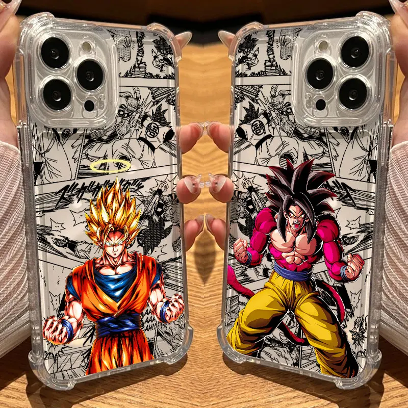 Dragons Gokus Balls Super Clear Case For iPhone 18 17 16 15 14 13 12 11 Pro Max 16e 17e Air 7 8 Plus XR X 18Pro Shockproof Cover