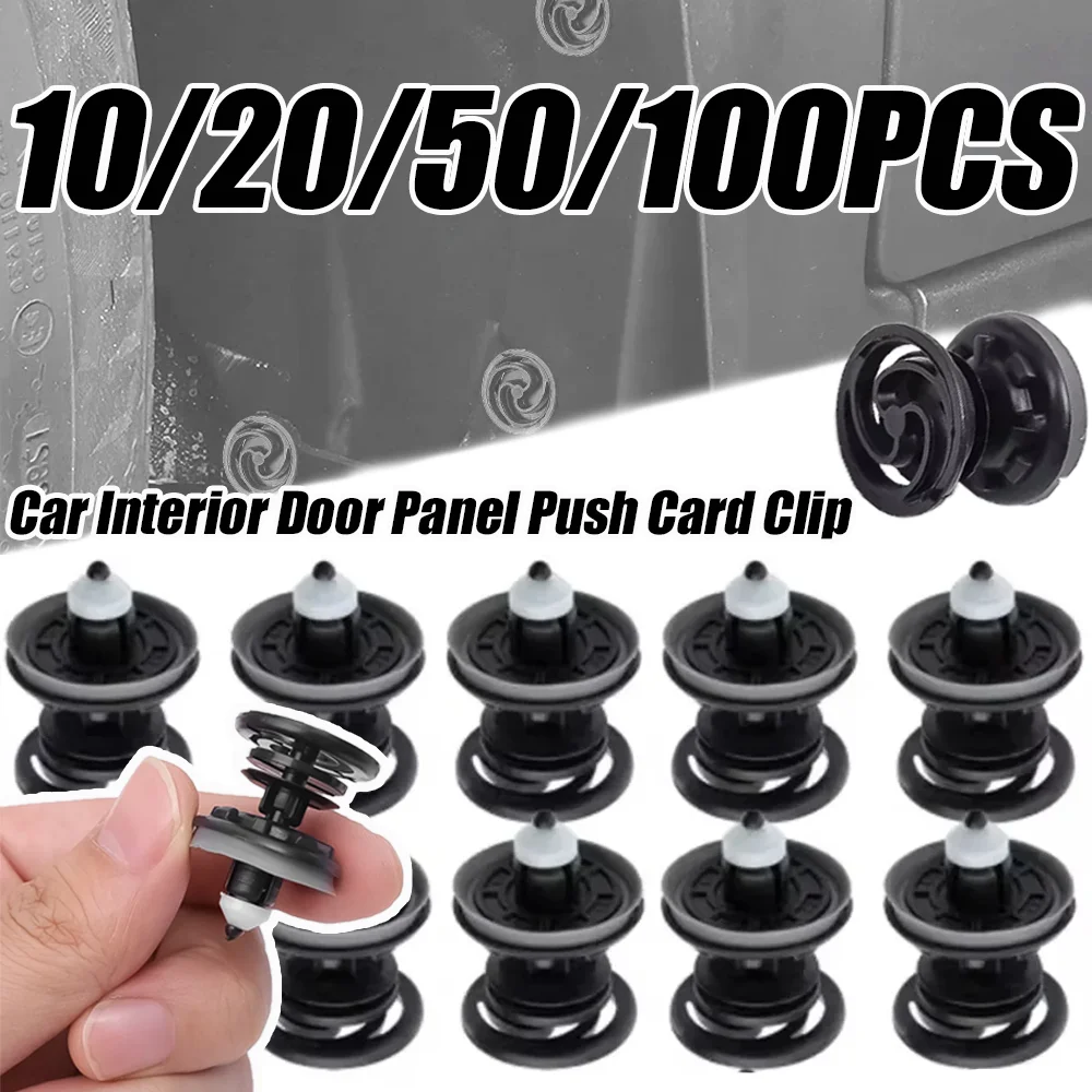 

100PCS Doubleback Car Door Panel Card Trim Clips Multifunctional Car Interior Fastener Rivet Direct Replacement Auto Accessories