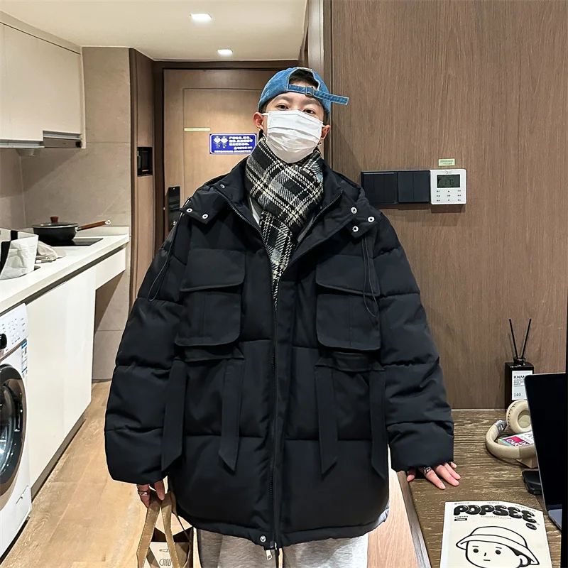 High Quality Windproof Oversized Down Jacket Male Winter Parkas Outdoor Thick Warm Cargo Coats