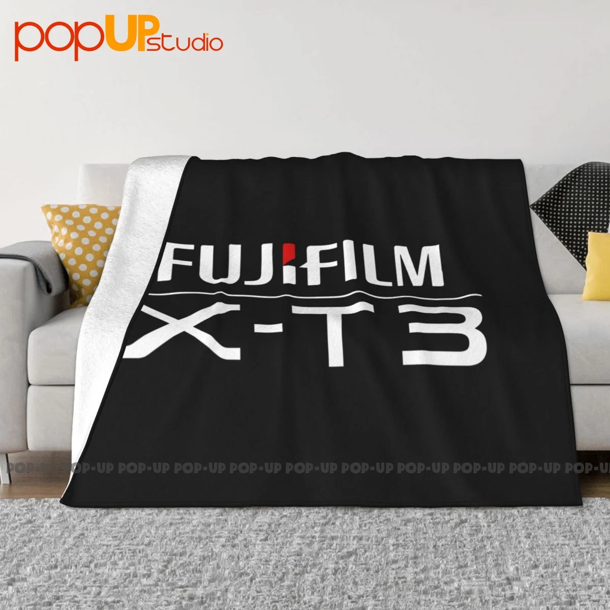 Fujifilm Xt 3 Mirrorless Camera Logo Blanket Casual Flannel Super Soft Cover Blanket Sofa Decorative