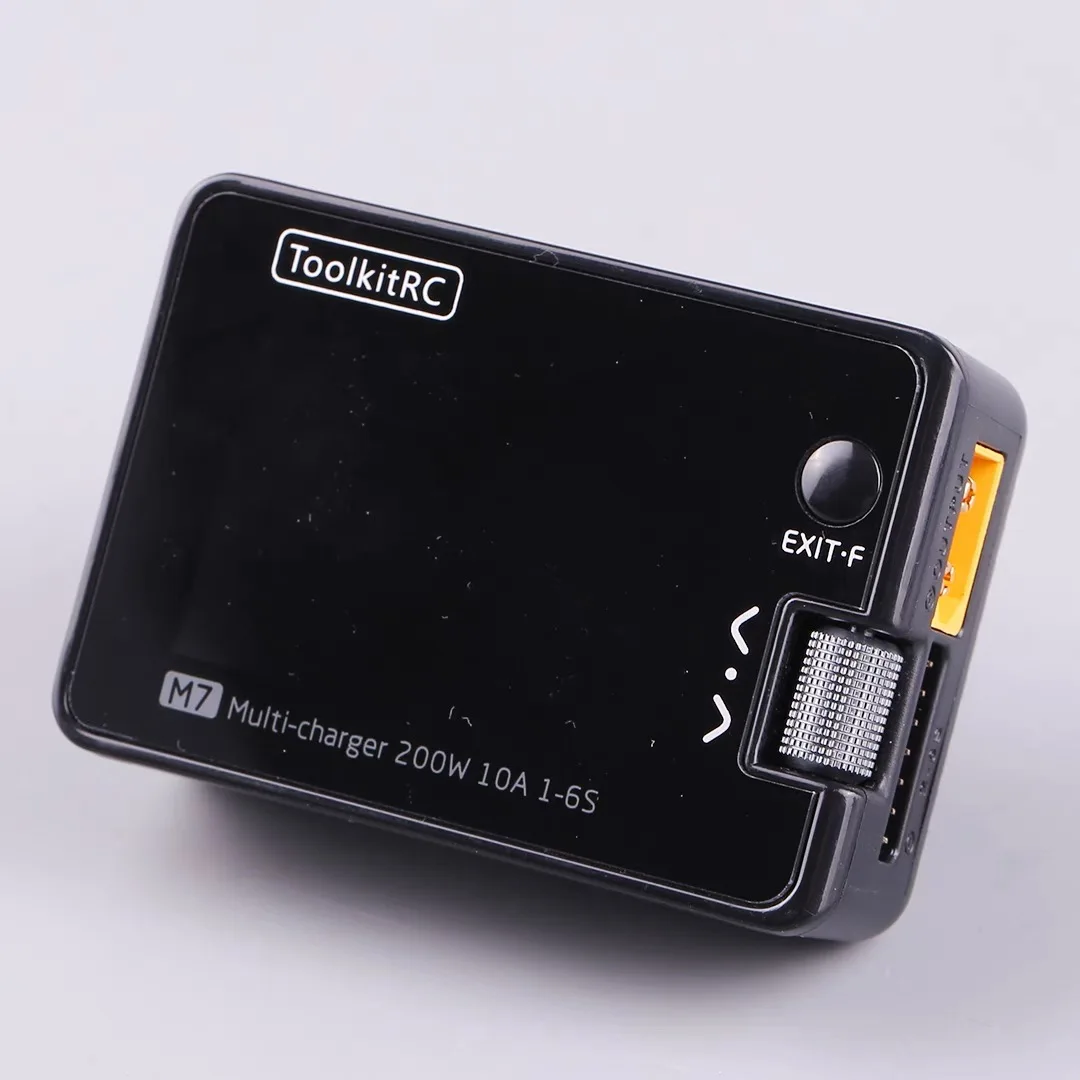 For ToolkitRC M7 200W 10A DC Charger Excrester Voltage Servo Checker Signal Tester for 1-6S Fat Battery Drone Accessories