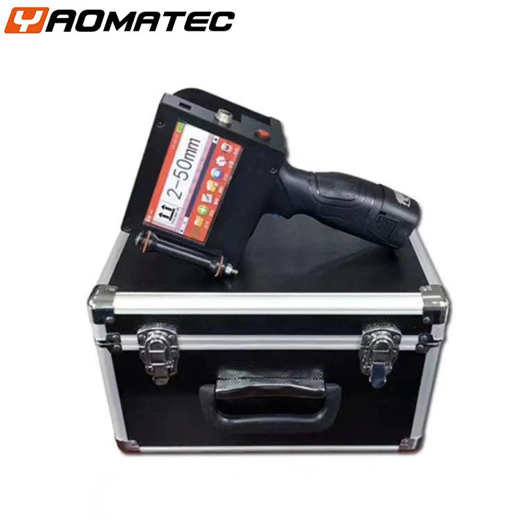 YAOMATEC 5CM 50.8mm industrial inkjet printer valid period production date   logo QR code handheld 