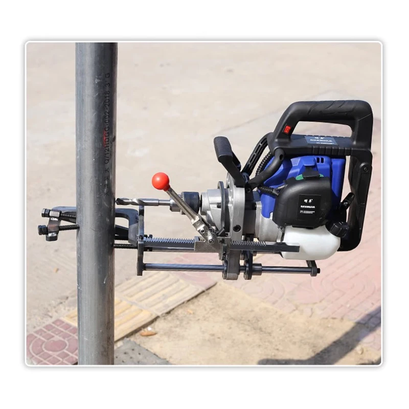 Four-stroke photovoltaic drilling machine, photovoltaic column punching machine, photovoltaic special bracket punching