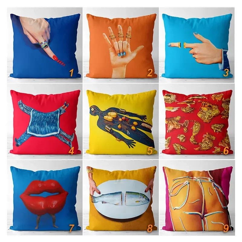 Funda de almohada de lino de lujo, decoración navideña para el hogar y el jardín, 45x45