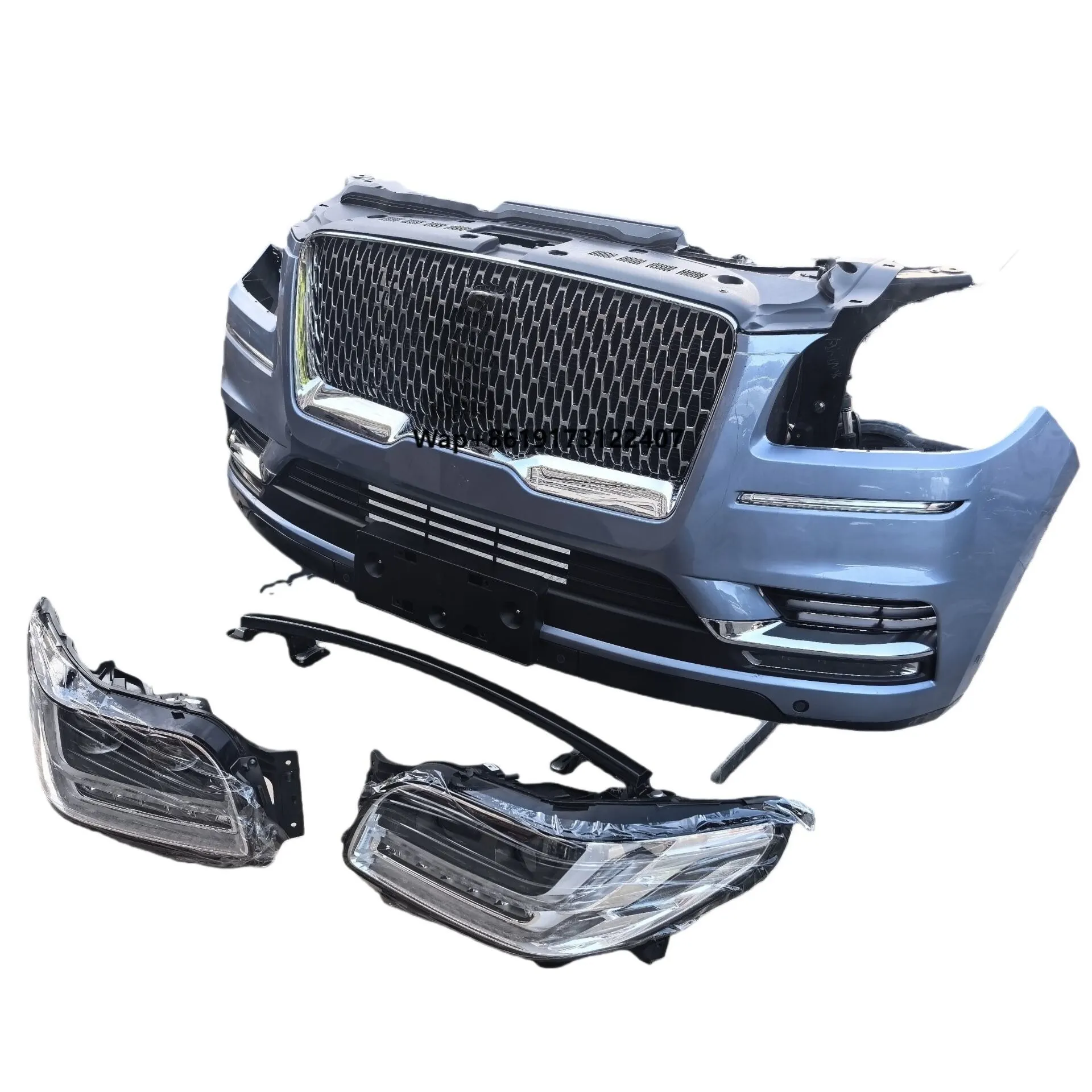 

Передний бампер, решетка радиатора, противотуманные фары, воздухозаборник, капот для Lincoln Navigator