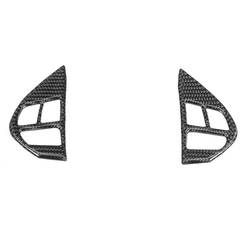 New-for Mitsubishi Lancer GTS ES DE 2008-2015 Carbon Fiber Steering Wheel Switch Button Sticker Cover Trim Car Accessories