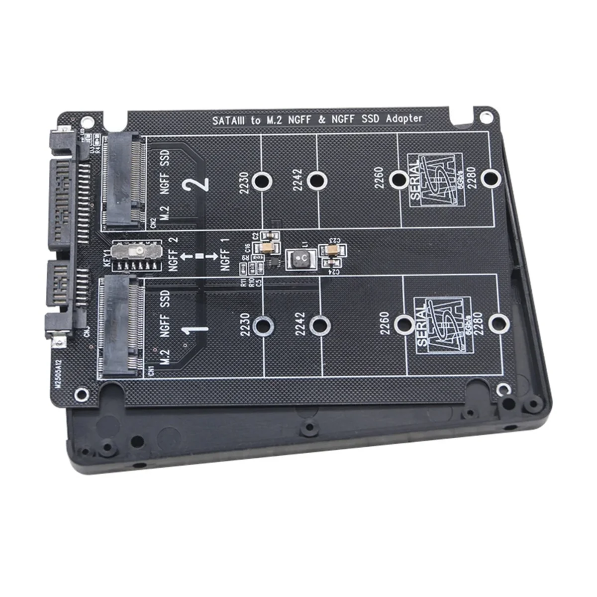 Adaptador Dual M.2 NGFF a SATA 3,0 SSD, NGFF SATA SSD B Key a SATA 3,0, placa Convertidora de 6Gbps para ordenador portátil y PC de escritorio