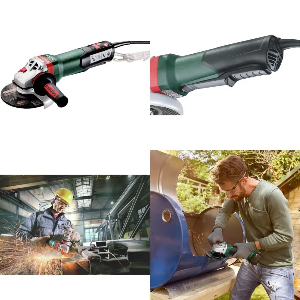 Quick Double Insulation Angle Grinder 13-150mm, 12 Amp, 110/120V, Suitable for Various Materials, High-Performance Tool for Heav