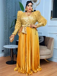 Vestidos de terciopelo de lujo para mujer, Abayas de manga larga, Dashiki africano, traje de Festival, vestidos de fiesta de boda, 2024