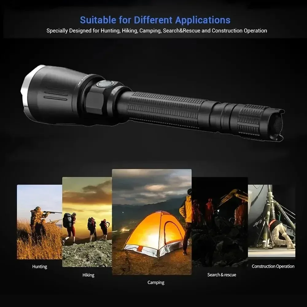 

Jetbeam RRT01 Mini LED Flashlight 950 Lumens Rechargeable Torch Lights by 18350 Battery for Camping Self-defense Hiking