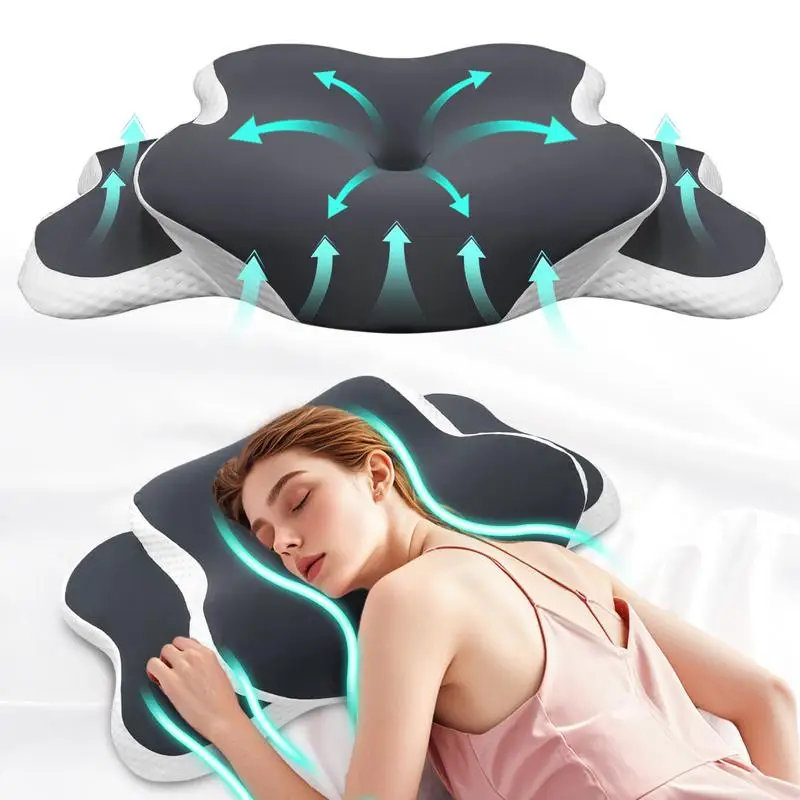 Almohada de espuma viscoelástica suave para quienes duermen de lado y de espalda, almohada para mejorar el sueño, regalo de San Valentín
