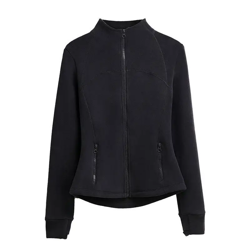 

Women's Warm Thi Long Zipper Jaet Svel Top with Polyester Fiber Winter Outerwear Faion Ladies ort Coat