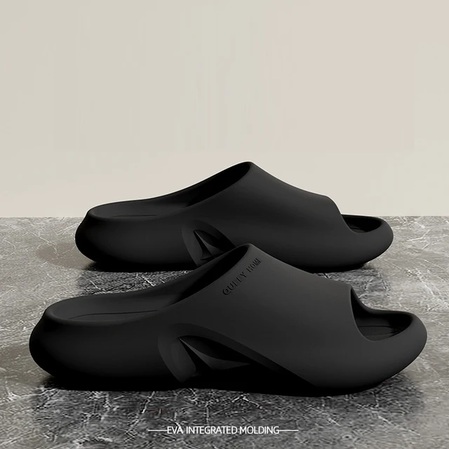 Comwarm Summer Classic Flip Flops Men Fashion Beach Sandals Antislip Indoor Bathroom Slippers Comfy Casual Sandals EVA Slippers