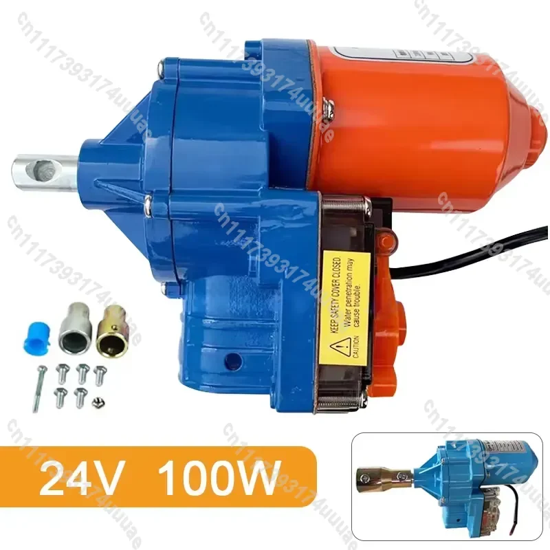 DC 24V 100W Greenhouse Film Roll Up Motor Electric Winding Roller Machine for Agricultural Plastic Covering System Automation