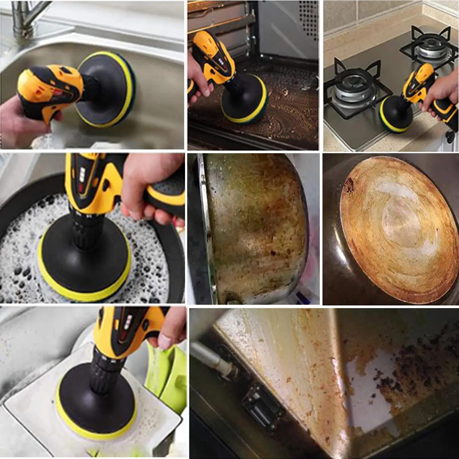 Juego de estropajo de 3 pulgadas con rosca de varilla M10 de 80 mm, 20 discos abrasivos de 3 pulgadas (grano 80/400/800/1500/2000) para metal, madera y plástico