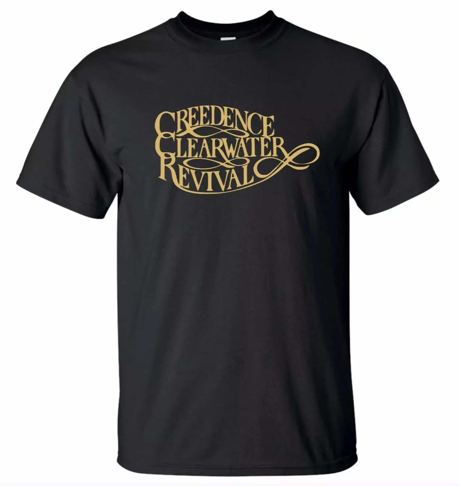 CCR Creedence Clearwater Revival T-shirt American Rock Band 1960s Unisex British Summer New Retro Fashion Men's and Women's Tops