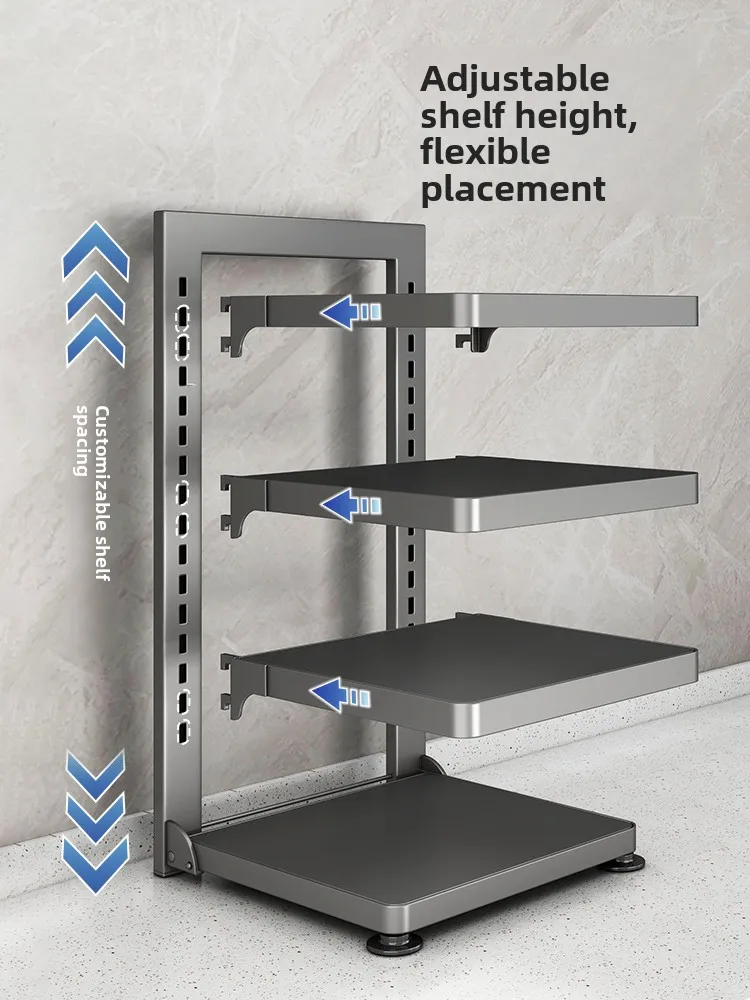 

Kitchen Multi-layer Storage Ra Home Multi-functional Cabinet under Sink Pot Holder Stove Layered Pot Stand Storage elf