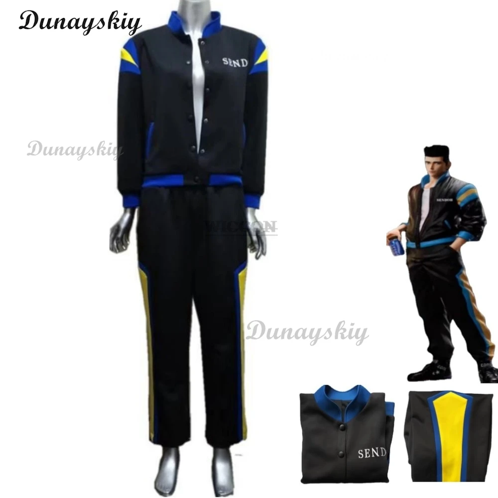 

Anime Slam cos Dunk Rukawa Kaede Akira Sendoh Cosplay Costume Moichitaoka Black Shawl Sportswear Coat Man Woman Daily Party Suit