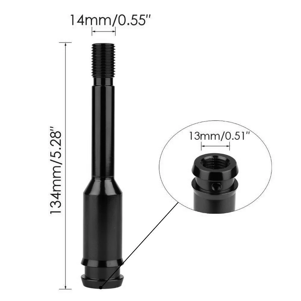 5 Inch 134mm Aluminum Gear Shifter Extension Stick Knob Straight Lever Extender For VW T4 SK-1016