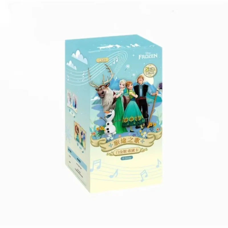 Disney Frozen Journey Song Trading Card Blind Bag Elsa Anna Platinum Collectible Anime Merch Surprise Birthday Gift For Fan