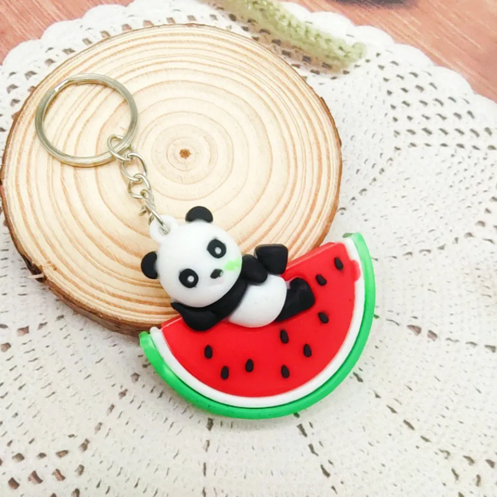 

Набор из 4 милых брелоков с пандами, мультяшные подвески в виде животных для ключей, сумок, рюкзаков, кошельков, декоративные украшения