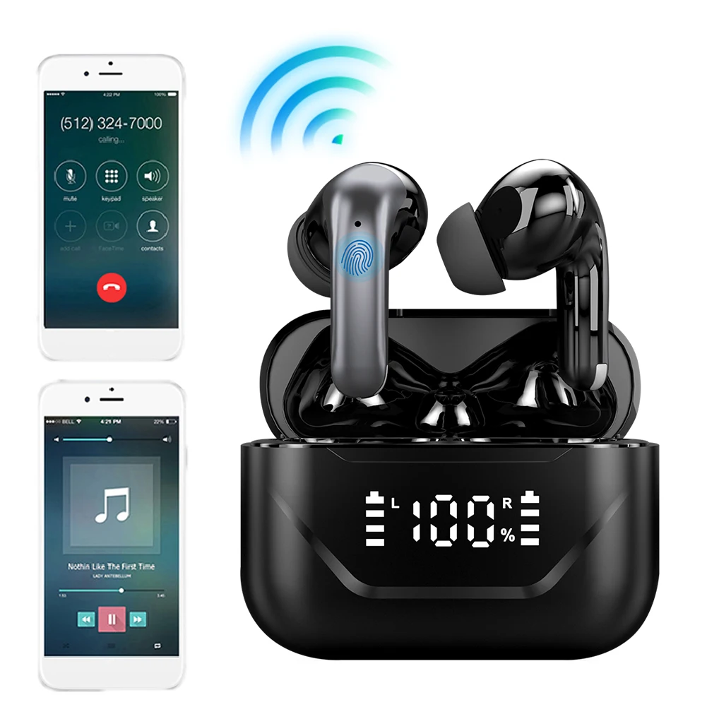 

Smart AI Real-time Two-Way Earbuds Long Battery Life 144 Languages Translation Earphones ANC Noise Canceling for Android and iOS