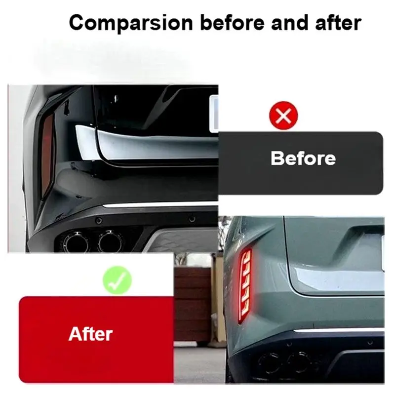 For Exeed RX OMODA C9 2022- 2025 Rear Bumper Brake Light Sequential Turn Signal Reflector Light