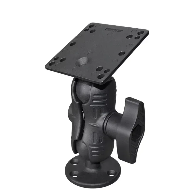 2.25 Inch VESA 100x100mm Monitor Mount with Round Base and Dual Socket Arm for Gate Installation Heavy Duty Steel Desk Stand