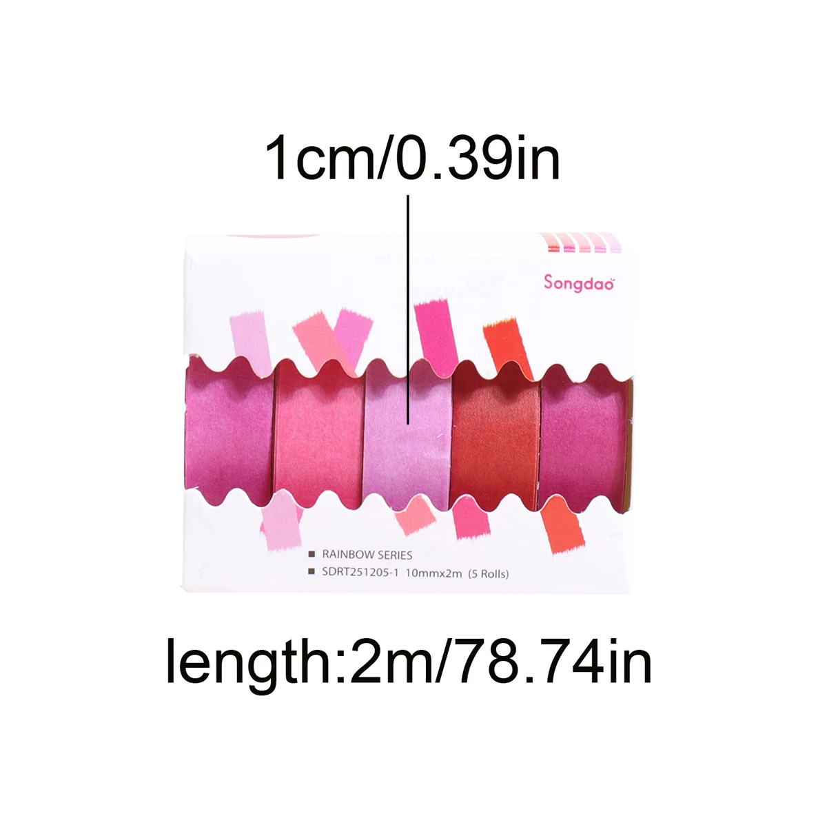 5 Rolls Simple Color Retro Washi Tape, 5 Colors Creative Planner Tape, DIY Stationery and Daily Supplies Decoration, School Item