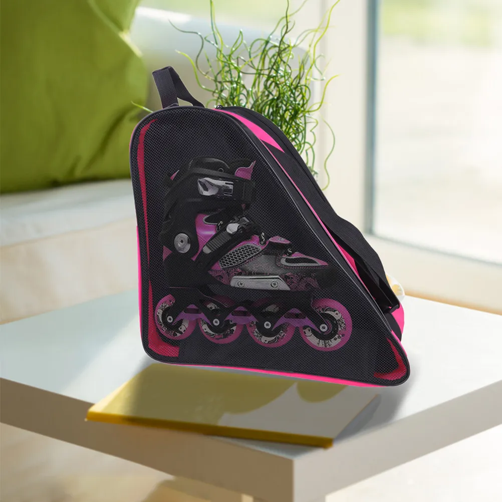 

Roller Skate Bag Breathable Portable Skates Shoe Storage Organizer Zippered Handle Outdoor Carrying Pouch Roller Skate Bag