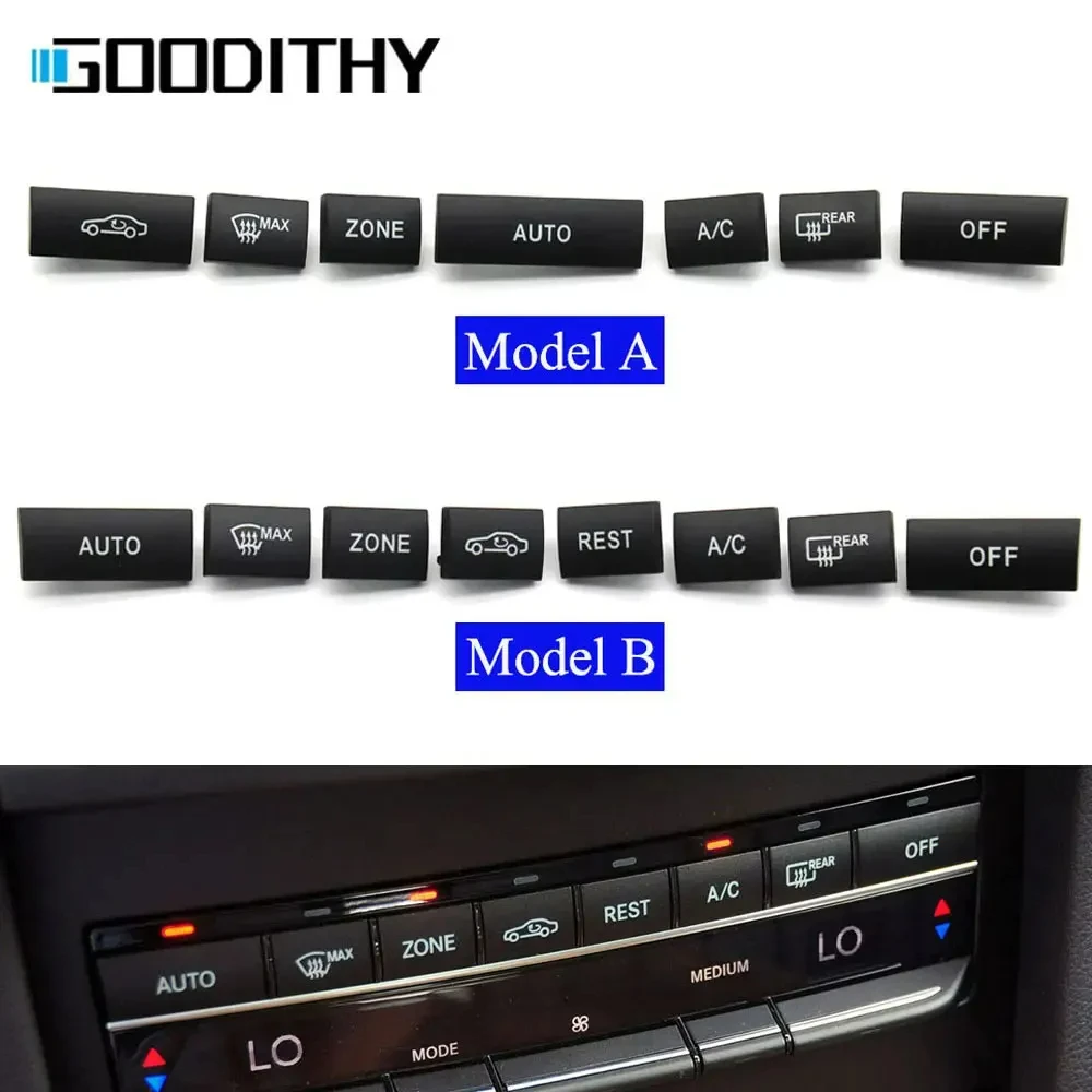 7PCS/8PCS Center Air Conditioning Heater Button AC Climate Control Switch Set For Mercedes Benz E Class W212 W207 E300 E350 E400