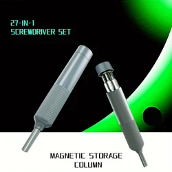 27 in 1 Screwdriver Set Crv Steel Magnetic Phillips Screwdriver Bits Mini Portable Professional Repair Tools For iPhone PC DIY