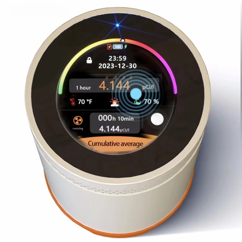 كاشف شاشة راديون مستمر احترافي RM-75 مع بيانات في الوقت الحقيقي، شاشة تعمل باللمس، مقاوم للماء IP6X وإنذار للمنزل #2